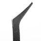 Black carbon-fiber style inner door armrest sticker, curved V-shaped strip