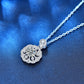 XMA008 Cherry Necklace 925 Silver Mosan Diamond Collarbone Pendant, XMA008