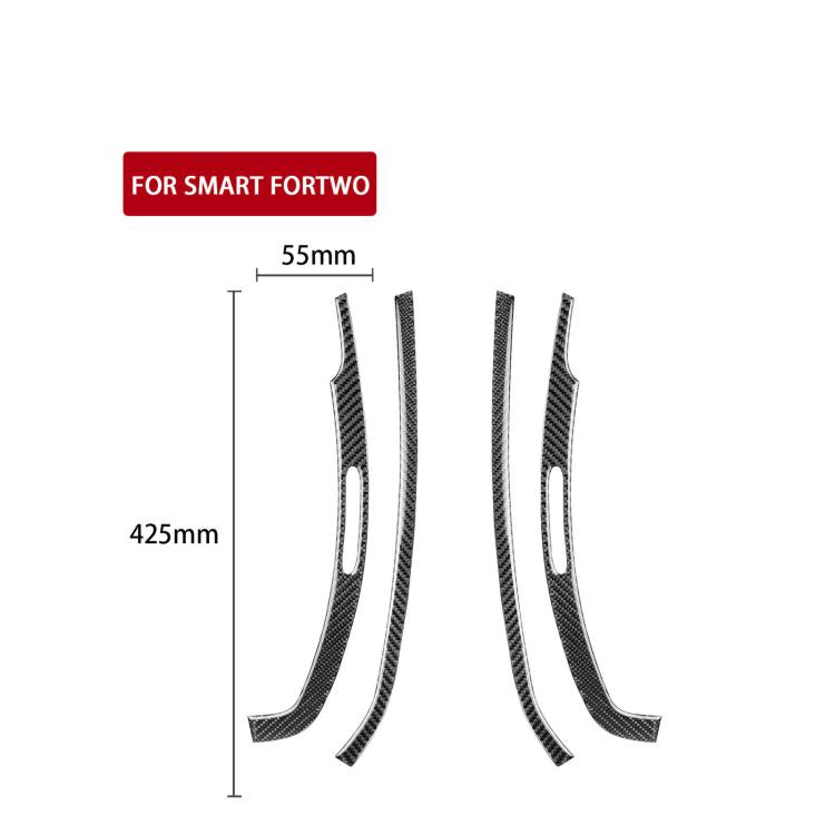 For 2011-2015 Benz Smart Fortwo 4pcs /Set Door Storage Vent Stickers
