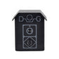Black ultrasonic bark stopper device with front control panel and speaker grille