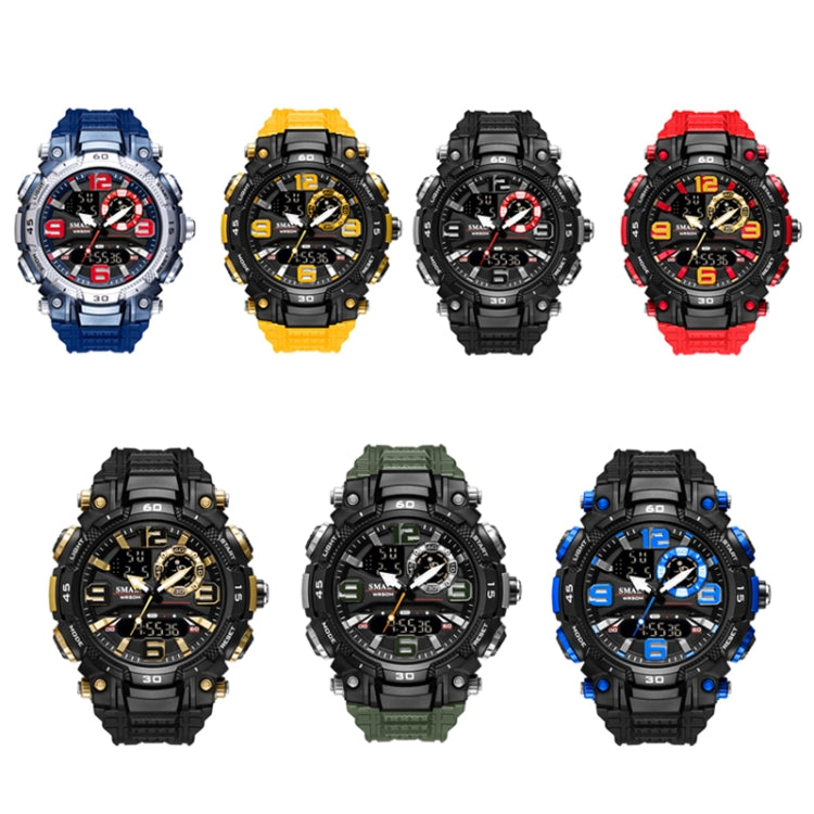 Assorted men's sports electronic watches in multiple colors, each with rugged case and dial