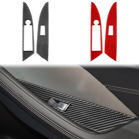 For 2019-2024 BMW 8 Series G14 2pcs /Set Left-hand Drive Glass Lift Convertible Stickers, Left-hand Drive
