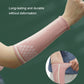 Pink volleyball wrist guard sleeve with long-lasting stretch and ribbed cuff construction