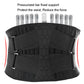 Black weightlifting belt with supportive internal stays and wide buckle closure