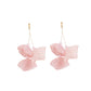 Long Exaggerated Fabric Art Handmade Petal Earrings, E1908-21 Blue, E1908-22 Yellow, E1908-23 Red, E1908-24 Pink, E1908-25 Black, E1908-26 White, E1908-27 Blue, E1908-28 Red, E1908-29 Black, E1908-30 Yellow, E1908-31 Pink, E1908-32 White, E1908-33 Blac...