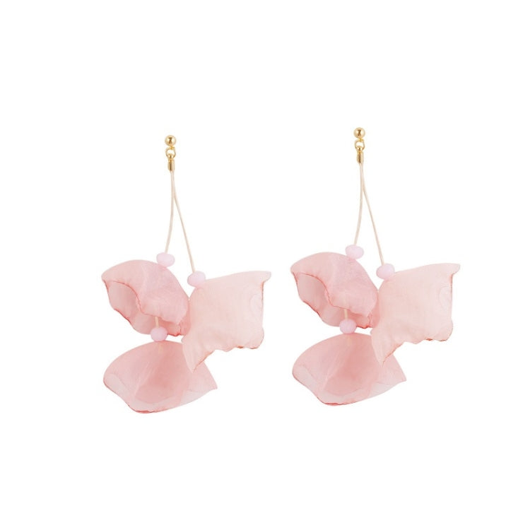 Long Exaggerated Fabric Art Handmade Petal Earrings, E1908-21 Blue, E1908-22 Yellow, E1908-23 Red, E1908-24 Pink, E1908-25 Black, E1908-26 White, E1908-27 Blue, E1908-28 Red, E1908-29 Black, E1908-30 Yellow, E1908-31 Pink, E1908-32 White, E1908-33 Blac...