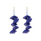 Long Exaggerated Fabric Art Handmade Petal Earrings, E1908-21 Blue, E1908-22 Yellow, E1908-23 Red, E1908-24 Pink, E1908-25 Black, E1908-26 White, E1908-27 Blue, E1908-28 Red, E1908-29 Black, E1908-30 Yellow, E1908-31 Pink, E1908-32 White, E1908-33 Blac...