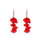 Long Exaggerated Fabric Art Handmade Petal Earrings, E1908-21 Blue, E1908-22 Yellow, E1908-23 Red, E1908-24 Pink, E1908-25 Black, E1908-26 White, E1908-27 Blue, E1908-28 Red, E1908-29 Black, E1908-30 Yellow, E1908-31 Pink, E1908-32 White, E1908-33 Blac...