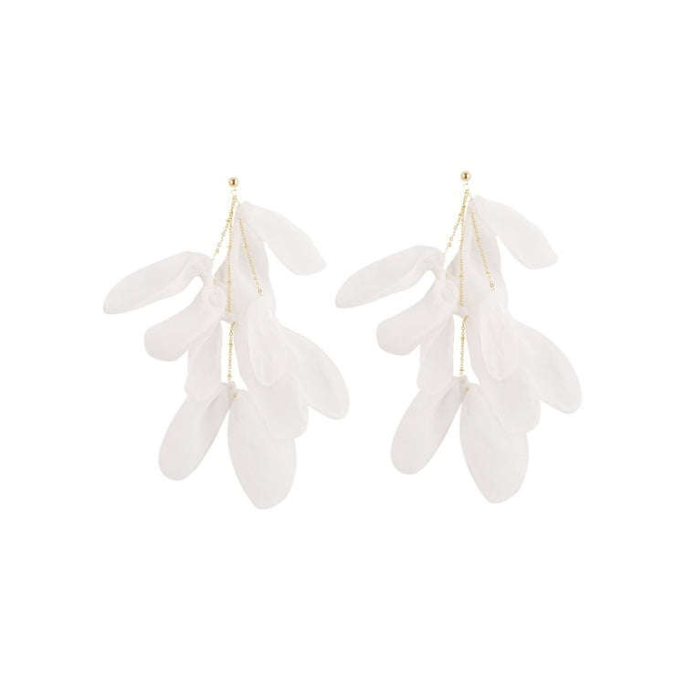 Long Exaggerated Fabric Art Handmade Petal Earrings, E1908-21 Blue, E1908-22 Yellow, E1908-23 Red, E1908-24 Pink, E1908-25 Black, E1908-26 White, E1908-27 Blue, E1908-28 Red, E1908-29 Black, E1908-30 Yellow, E1908-31 Pink, E1908-32 White, E1908-33 Blac...