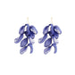 Long Exaggerated Fabric Art Handmade Petal Earrings, E1908-21 Blue, E1908-22 Yellow, E1908-23 Red, E1908-24 Pink, E1908-25 Black, E1908-26 White, E1908-27 Blue, E1908-28 Red, E1908-29 Black, E1908-30 Yellow, E1908-31 Pink, E1908-32 White, E1908-33 Blac...