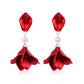 Long Exaggerated Fabric Art Handmade Petal Earrings, E1908-21 Blue, E1908-22 Yellow, E1908-23 Red, E1908-24 Pink, E1908-25 Black, E1908-26 White, E1908-27 Blue, E1908-28 Red, E1908-29 Black, E1908-30 Yellow, E1908-31 Pink, E1908-32 White, E1908-33 Blac...