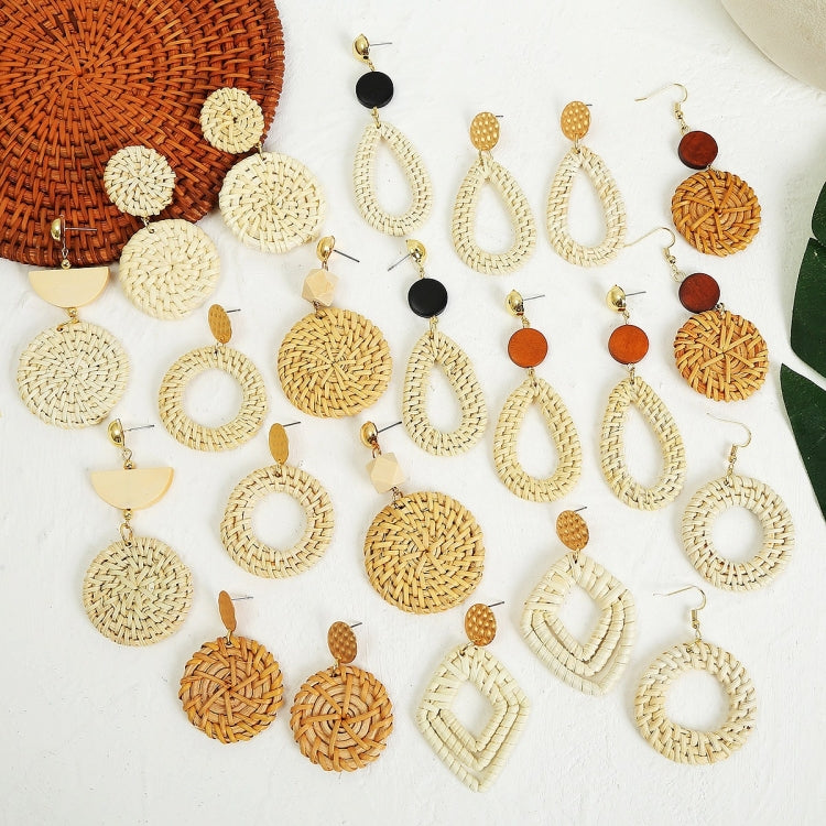 Bamboo Vine Handmade Woven Earrings Bosomia Style Earrings, E2002-1 Ear Hook Circle, E2002-2 Black Frame, E2002-3 Yellow Frame, E2002-4 Blue Frame, E2002-5 Knock Pattern Circle, E2002-6 Knock Pattern Deep Cake, E2002-7 Knock Pattern Water Drop         ...