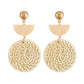 Bamboo Vine Handmade Woven Earrings Bosomia Style Earrings, E2002-1 Ear Hook Circle, E2002-2 Black Frame, E2002-3 Yellow Frame, E2002-4 Blue Frame, E2002-5 Knock Pattern Circle, E2002-6 Knock Pattern Deep Cake, E2002-7 Knock Pattern Water Drop         ...