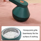 Green lint remover trimmer with honeycomb-style perforated grilles