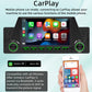 Car MP5 multimedia receiver with CarPlay-style touchscreen app icons