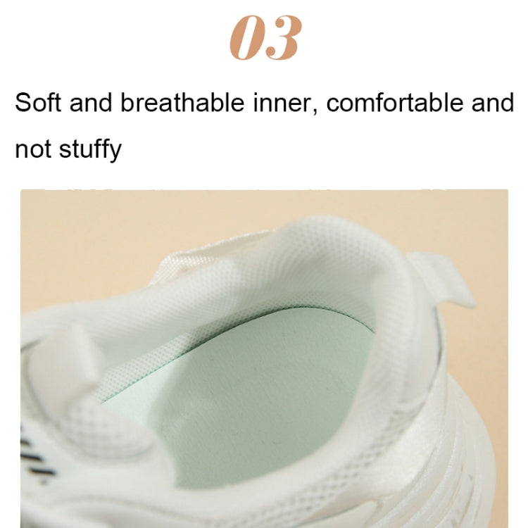 White sneaker inner lining close-up with cushioned collar opening