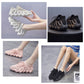 Assorted color knit sock sneakers: white, black, and pink styles with chunky sole