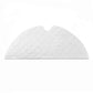 White triangular quilted mop cleaning cloth pad