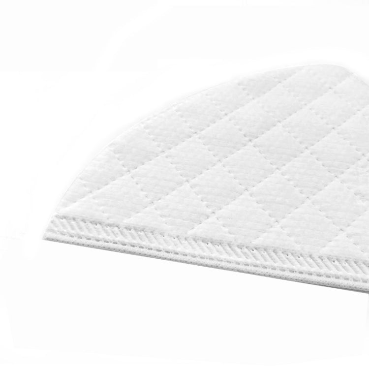 Close-up of white quilted mop cleaning cloth fabric texture