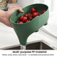 YanYU Multi-Purpose Kitchen Storage Elephant Drain Basket Household Fruit Vegetable Basket