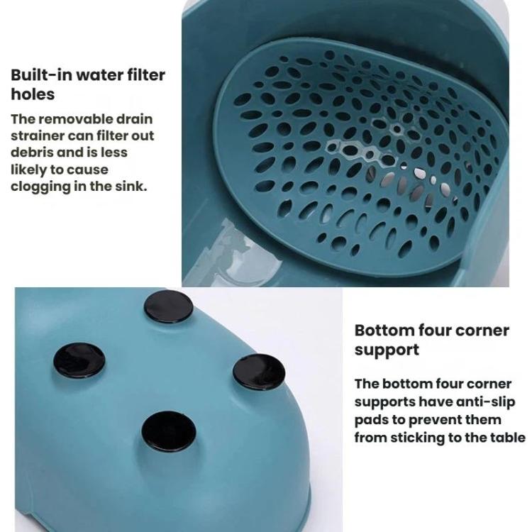 YanYU Multi-Purpose Kitchen Storage Elephant Drain Basket Household Fruit Vegetable Basket