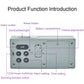 8890H Multifunctional Photosensitive Bedside Small Alarm Clock LCD Screen Digital Clock