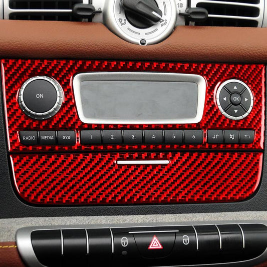 For 2011-2015 Benz Smart Fortwo 2pcs /Set CD Panel Stickers
