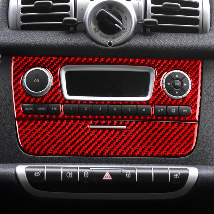 For 2011-2015 Benz Smart Fortwo 2pcs /Set CD Panel Stickers