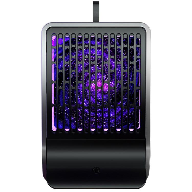 Wall-mounted electric mosquito killer lamp, front grille with purple LED light glow