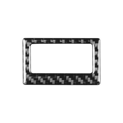 Black carbon-fiber style air-con temperature display frame sticker