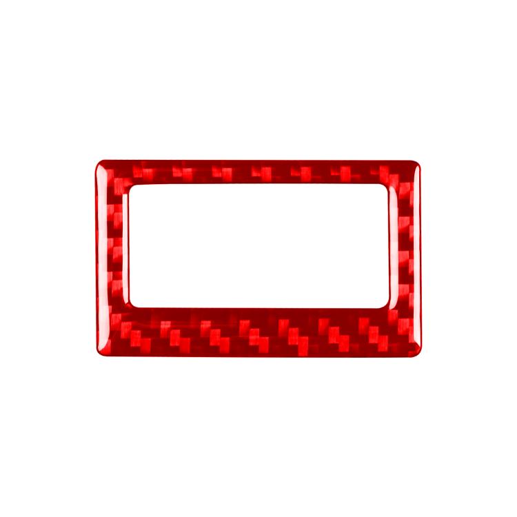 Red carbon-fiber style air-con temperature display frame sticker