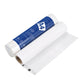 Wireless thermal printer with A4 paper roll and partially unrolled sheet