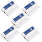 Multiple A4 thermal paper rolls with blue label and cut strip