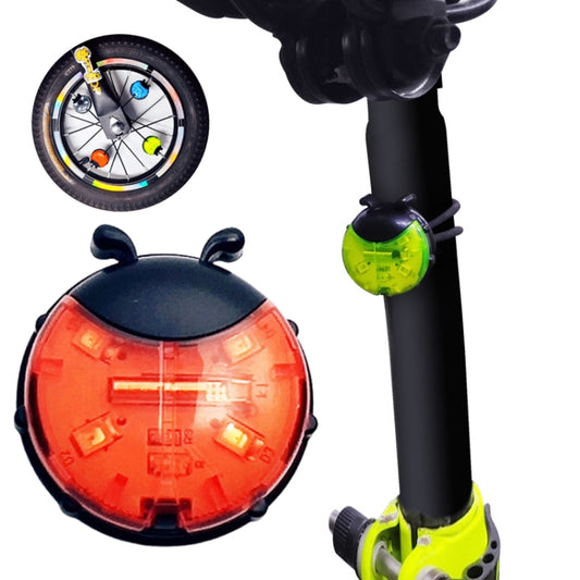 Ladybug Wheel Light Children Balance Bike Bicycle Hub Light, Manual&Automatic, Smart Red, Smart Green, Smart Blue, Manual Red, Manual Green, Manual Blue, Manual Transparent