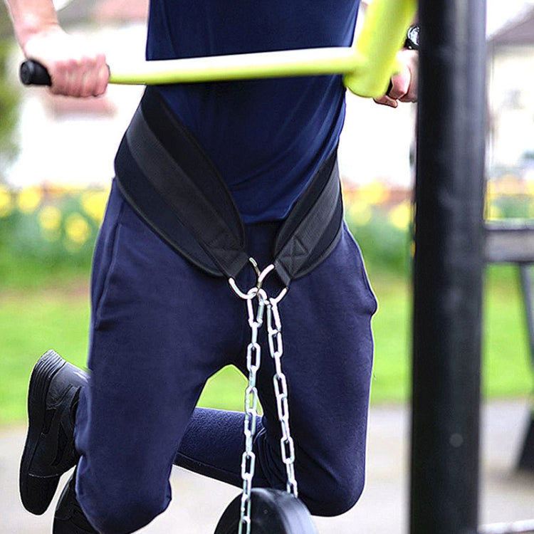Fitness Weight Belt with Thickened Iron Chain, Weight Belt