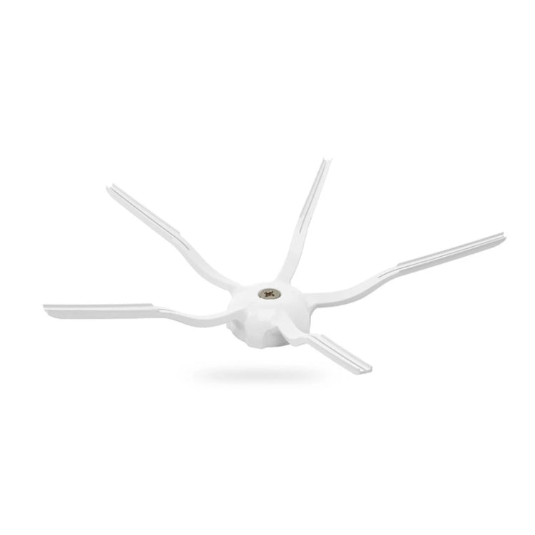 White side brush module with four thin bristle arms