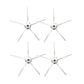 White side brush set with four dual-armed brush modules