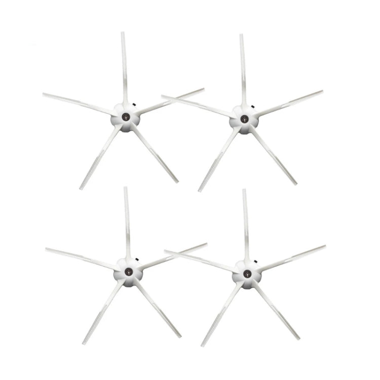 White side brush set with four dual-armed brush modules