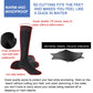 Long black waterproof diving sock with non-slip textured bottom and tall leg coverage