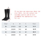 Size chart for diving socks with sock outline and measurement labels A, B, C