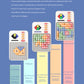 Electronic tangram puzzle game with three color block boards and light level indicators