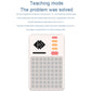 Electronic tangram puzzle game teaching mode panel with indicator lights