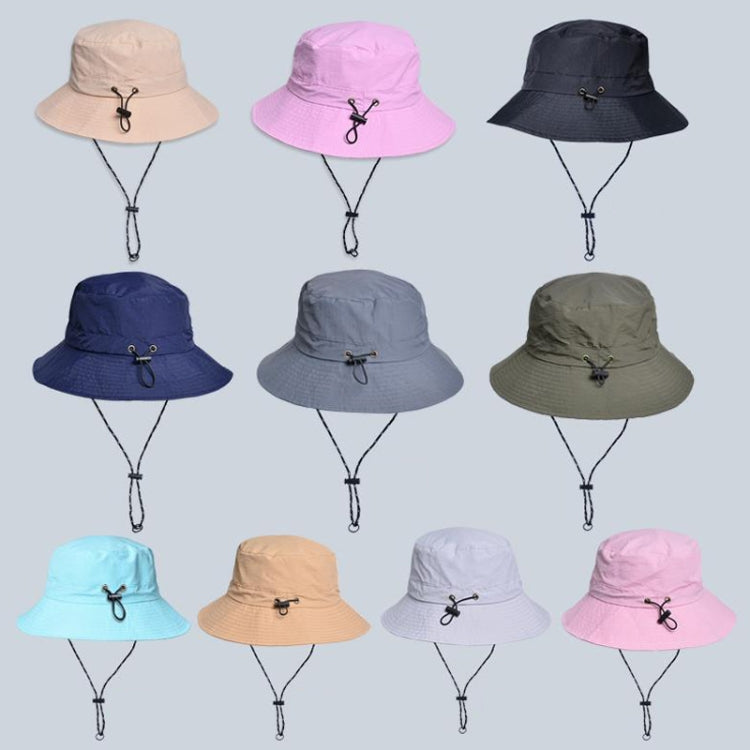 Assorted waterproof fisherman hats in multiple colors with chin cord