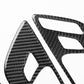 Black carbon-fiber door handle accent stickers, 4-piece set