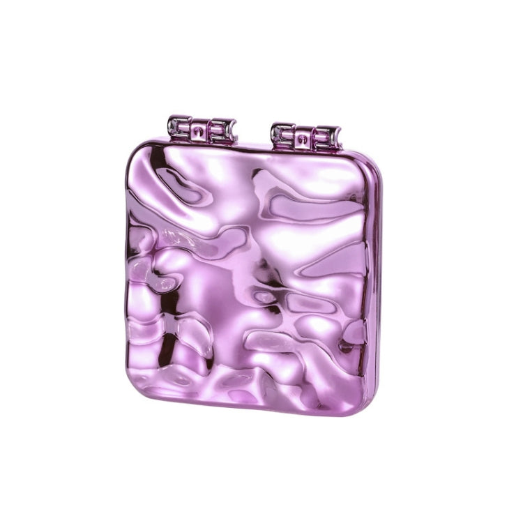 Desktop Mini Electroplating Makeup Double-sided Mirror For Ladies, Mirror (Beige), Mirror (Purple), Mirror (Silver)