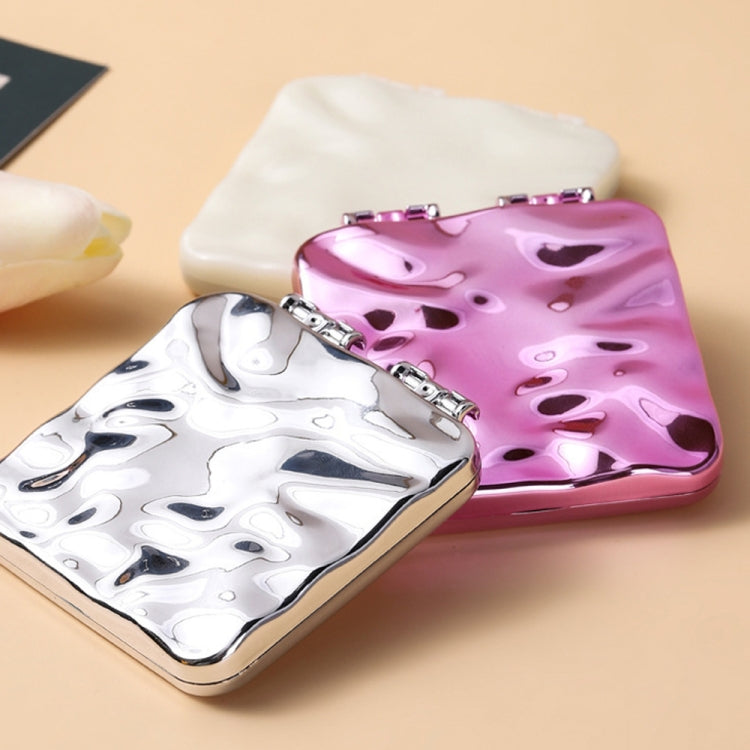 Desktop Mini Electroplating Makeup Double-sided Mirror For Ladies, Mirror (Beige), Mirror (Purple), Mirror (Silver)