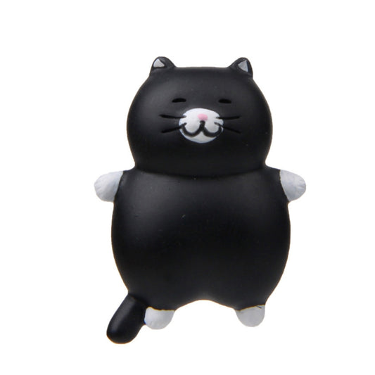 Fat Cat 3D Refrigerator Magnet Magnetic Sticker Phone Case DIY Accessories, Fat Cat (Gray -white), Fat Cat (3-color), Fat Cat (Black), Fat Cat (Yellow), Fat Cat (Gray)