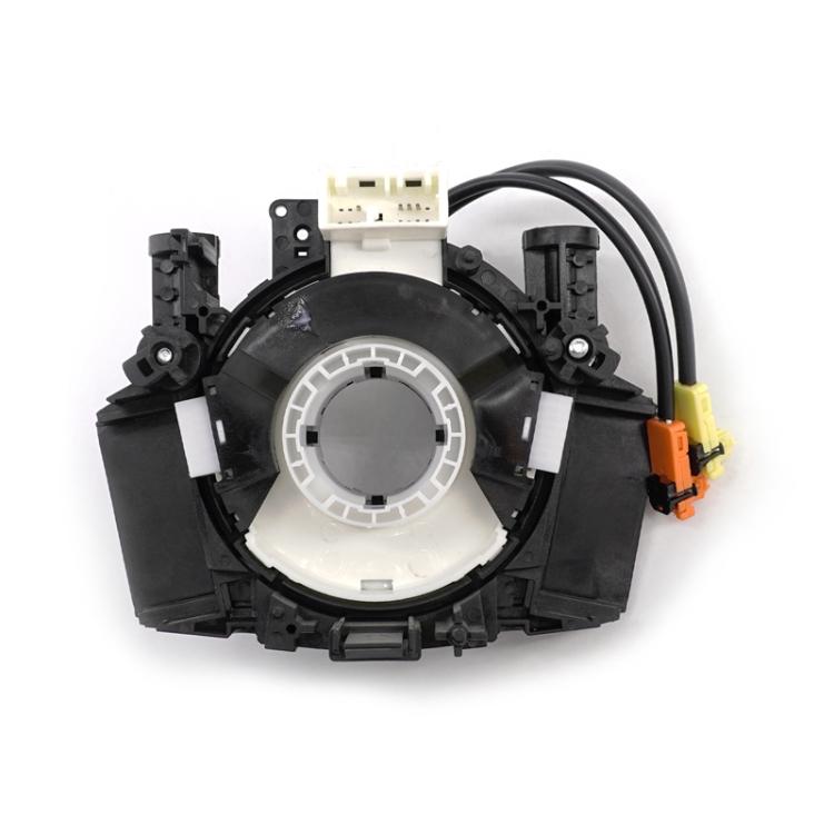 Clock spring coil assembly with black housing and multi-wire connectors