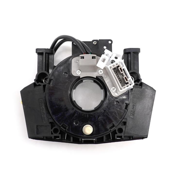 Steering wheel clock spring coil assembly with mounting bracket and connectors