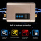 Champagne mini instant electric water heater with LED controls and temperature readout